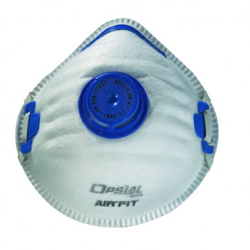 MASQUE COQUE AIR FIT FFP2D AC SOUPAPE OPSIAL - Masques anti-poussières  jetables - Protection des voies respiratoires - Epi - hygiène - sécurité -  EPI