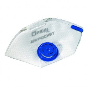 MASQUE PLIABLE AIR POCKET FFP2D SOUPAPE OPSIAL - Masques anti-poussières  jetables - Protection des voies respiratoires - Epi - hygiène - sécurité -  EPI