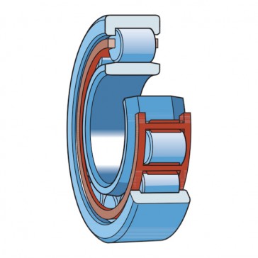 Roulement à rouleaux cylindriques avec épaulement NJ ECP - Diamètre  intérieur : 70 mm - Diamètre extérieur : 150 mm - Largeur : 35 mm -  Roulements à rouleaux cylindriques - Roulements - Transmission mécanique