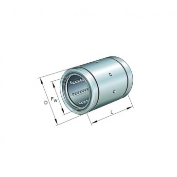 Douille à billes - KB20-PP-AS - Diamètre intérieur : 20 mm - Diamètre  extérieur : 32 mm - Largeur : 45 mm - Douilles à billes pour guidage  linéaire - Guidages linéaires - Transmission mécanique